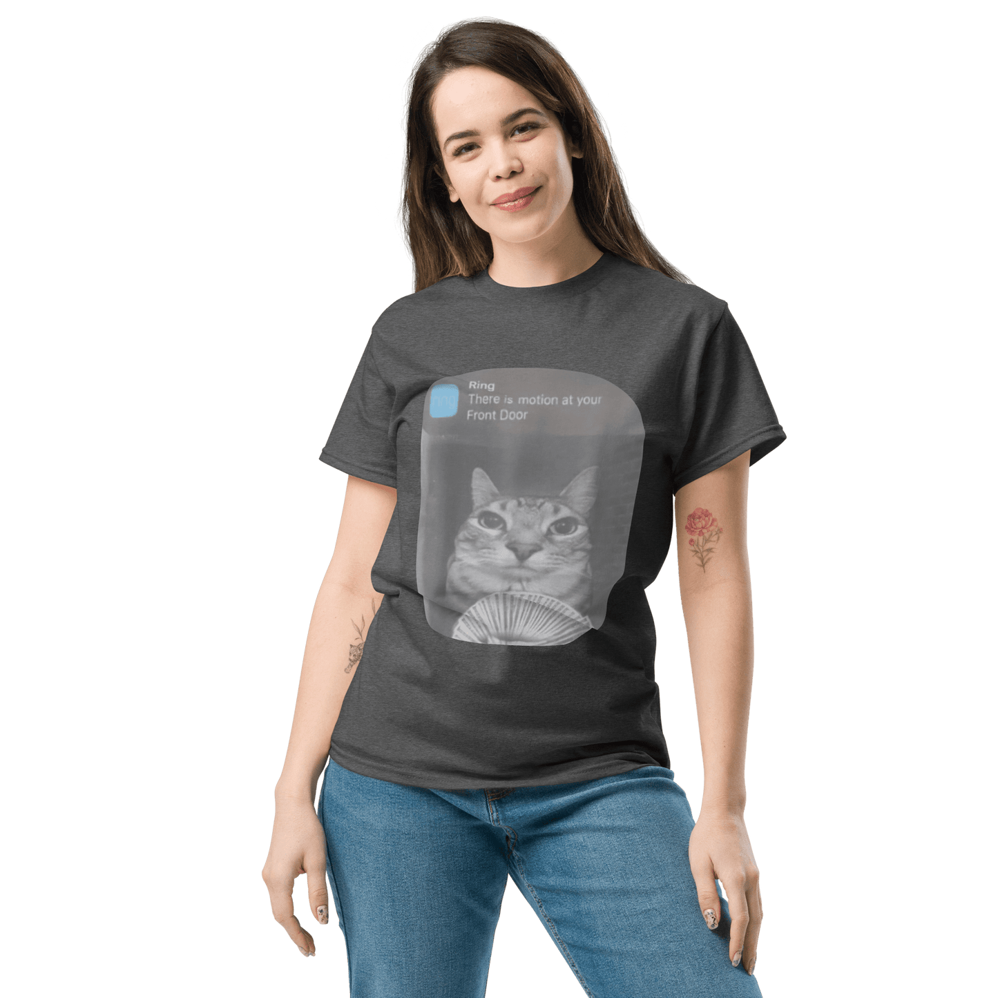There is Motion at Your Front Door Classic T-Shirt Meme - Royal | Shirtposting