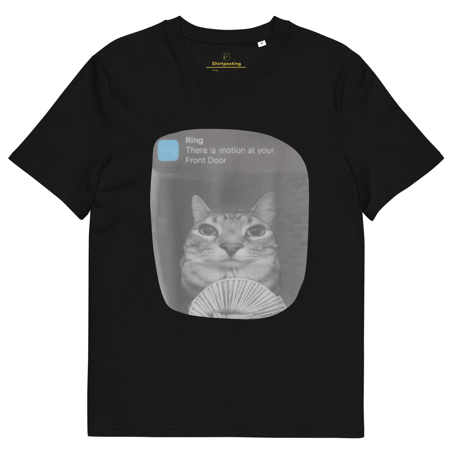 There is Motion at Your Front Door Premium Organic T-Shirt Meme - Black | Shirtposting