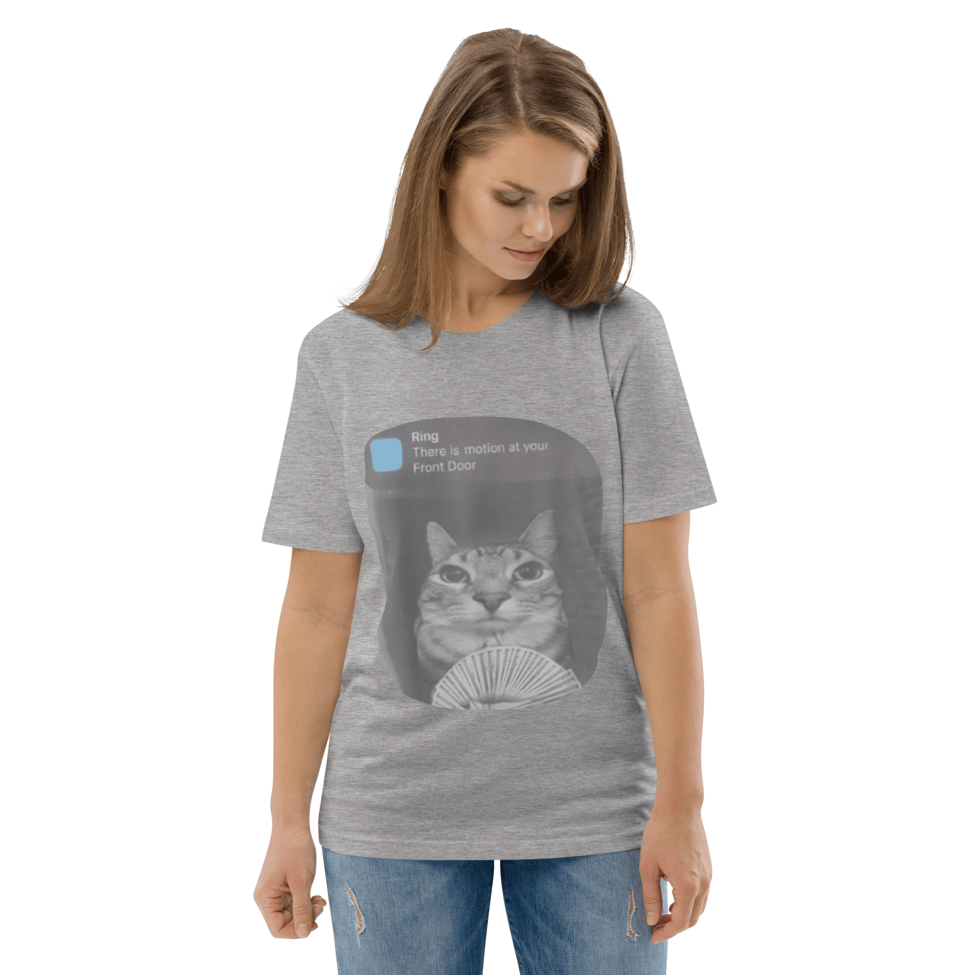There is Motion at Your Front Door Premium Organic T-Shirt Meme - Cotton Pink | Shirtposting