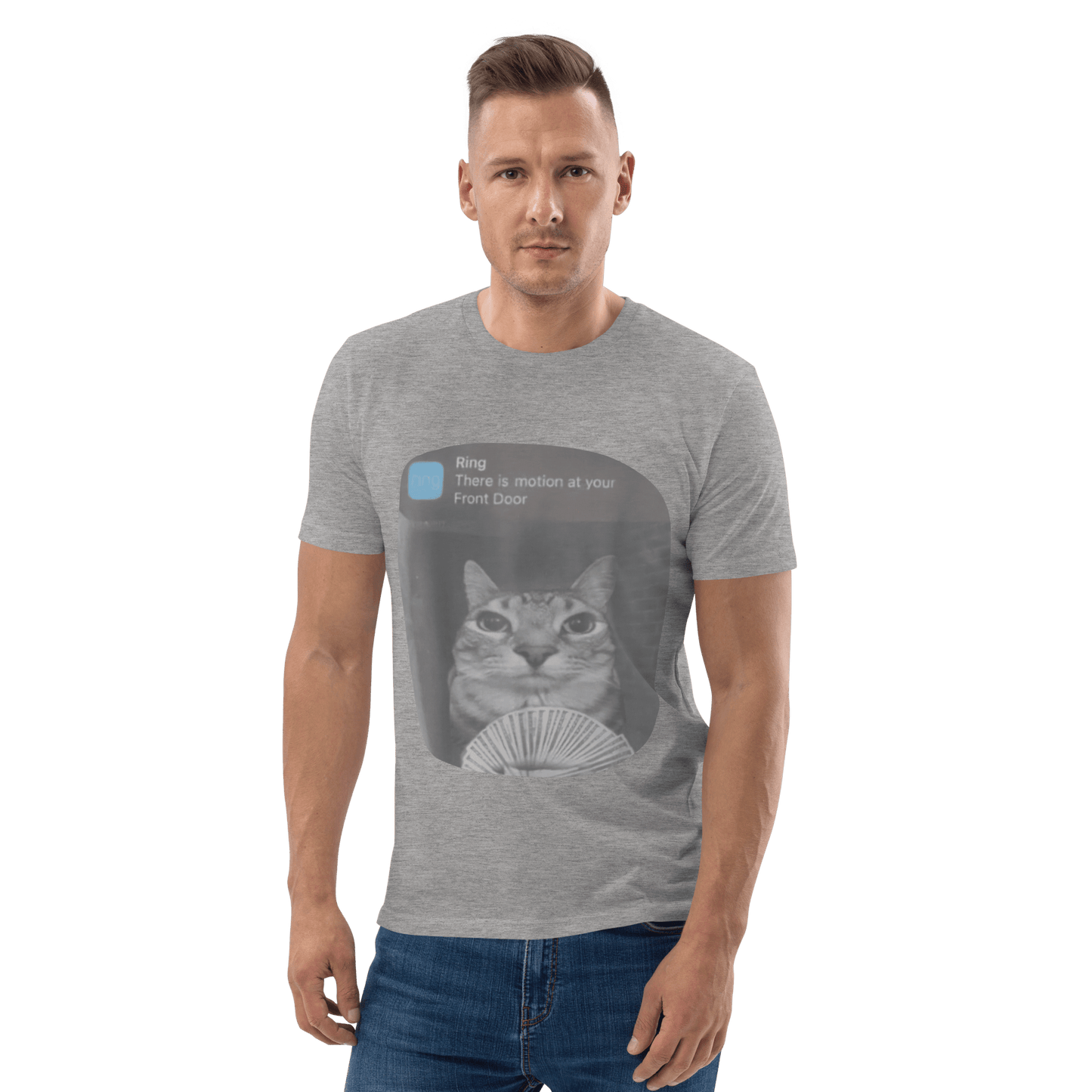 There is Motion at Your Front Door Premium Organic T-Shirt Meme - Cotton Pink | Shirtposting