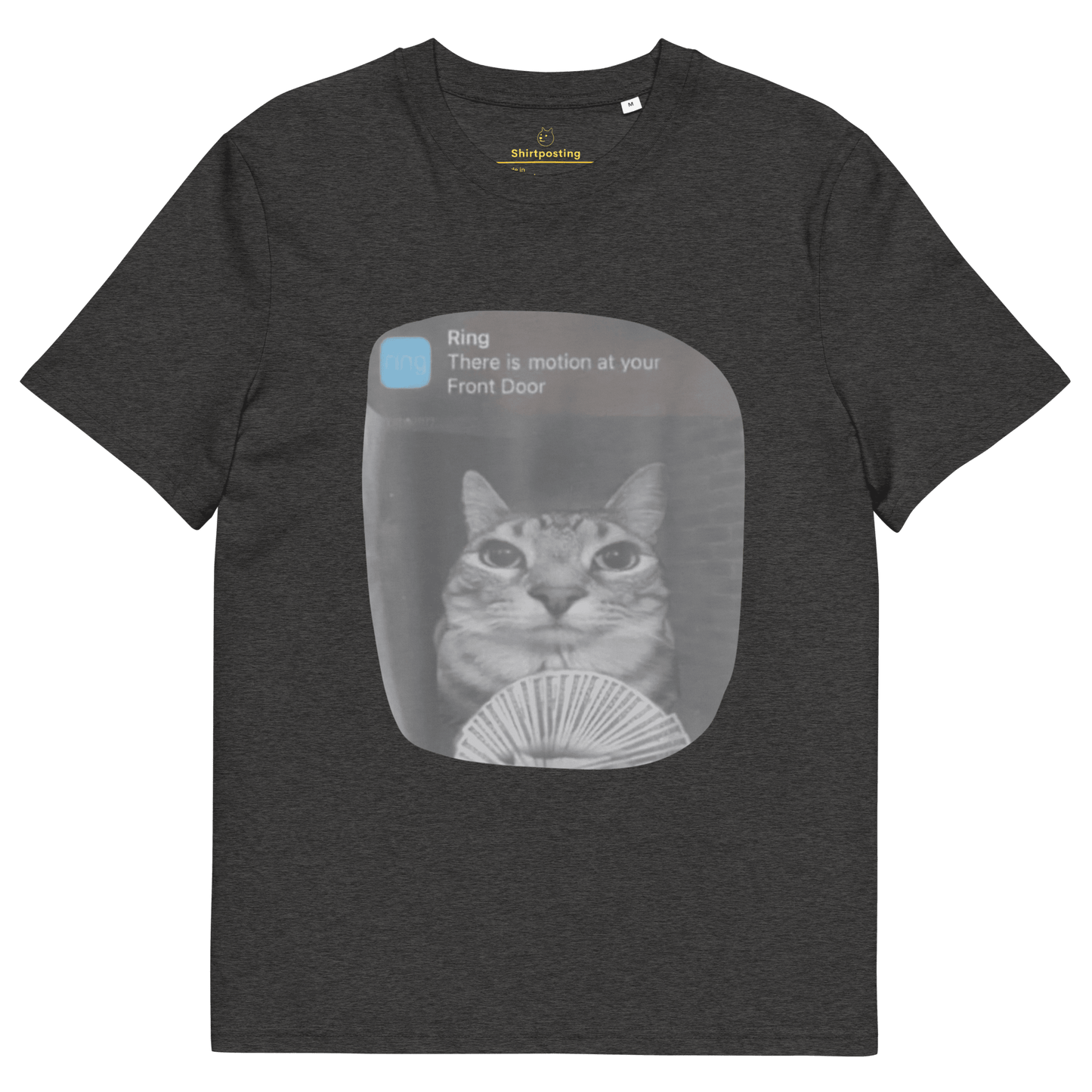 There is Motion at Your Front Door Premium Organic T-Shirt Meme - Dark Heather Grey | Shirtposting