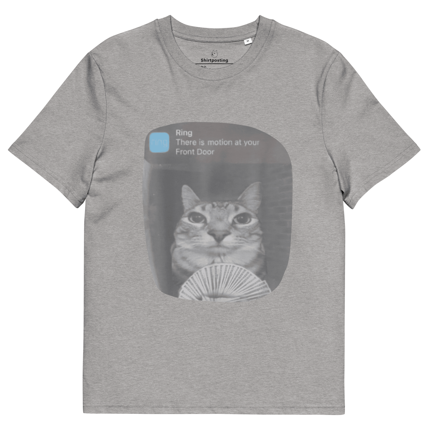 There is Motion at Your Front Door Premium Organic T-Shirt Meme - Heather Grey | Shirtposting