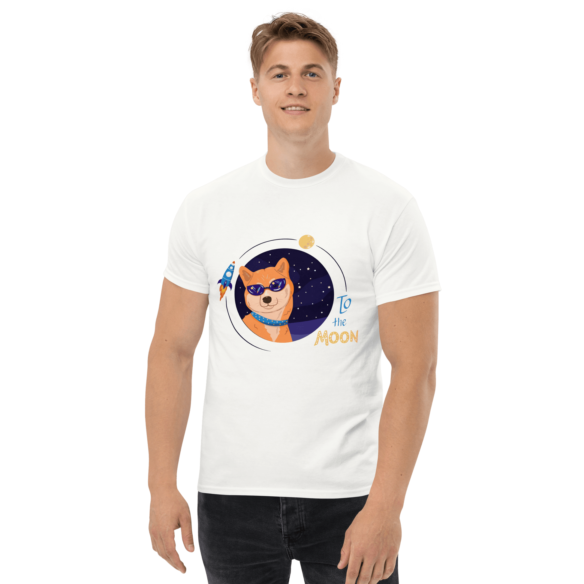 To The Moon Classic T-Shirt Meme - Ash | Shirtposting