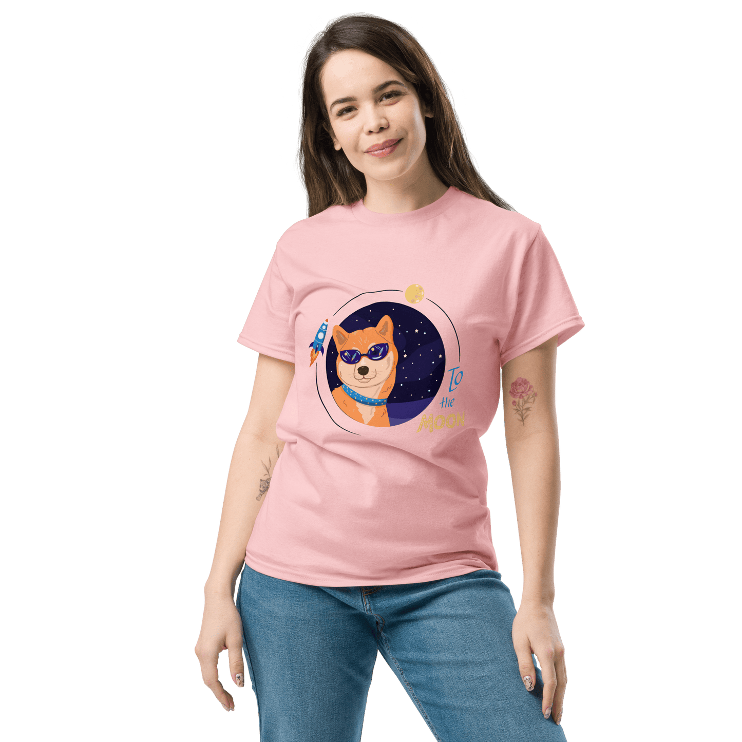 To The Moon Classic T-Shirt Meme - Yellow Haze | Shirtposting