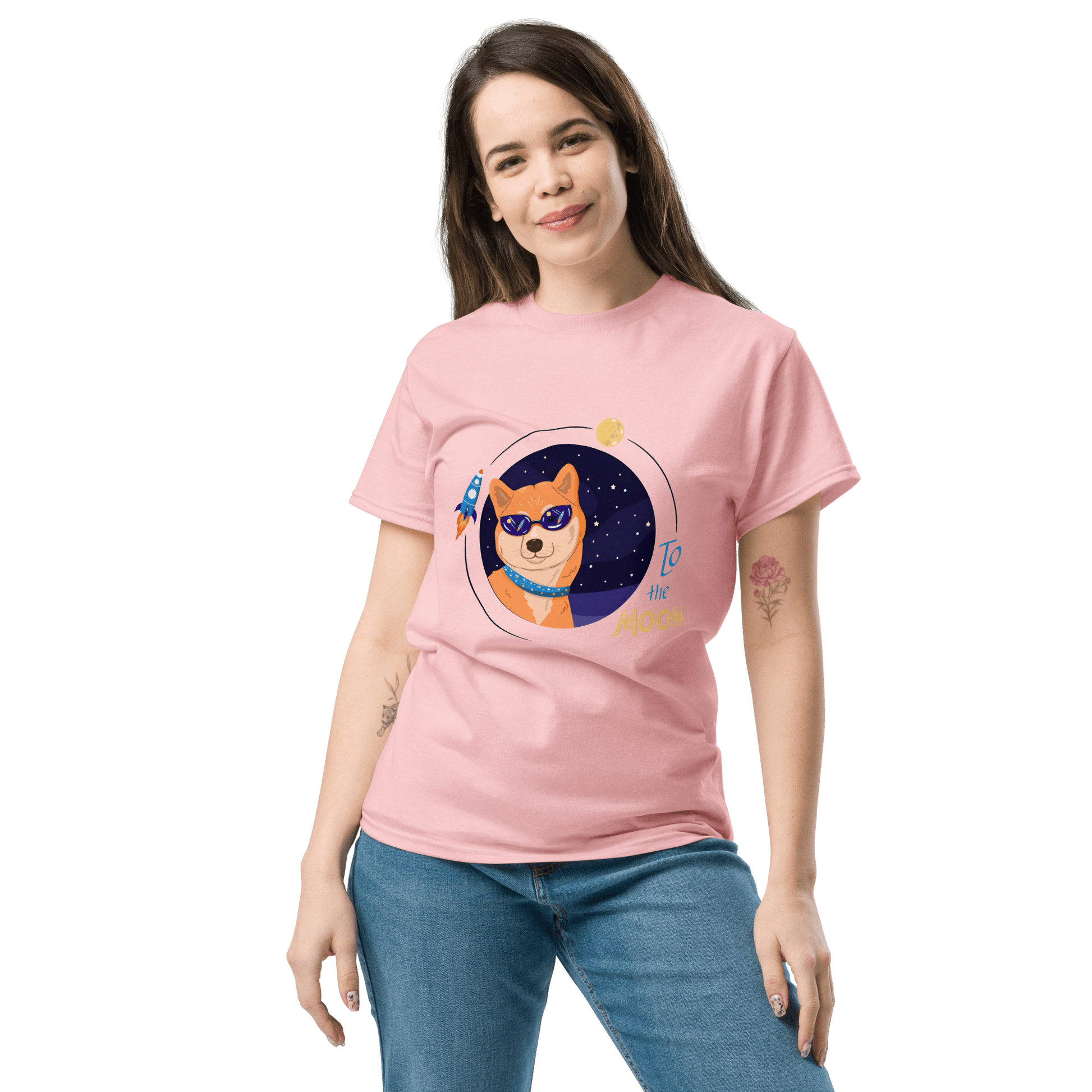 To The Moon Classic T-Shirt Meme - Yellow Haze | Shirtposting