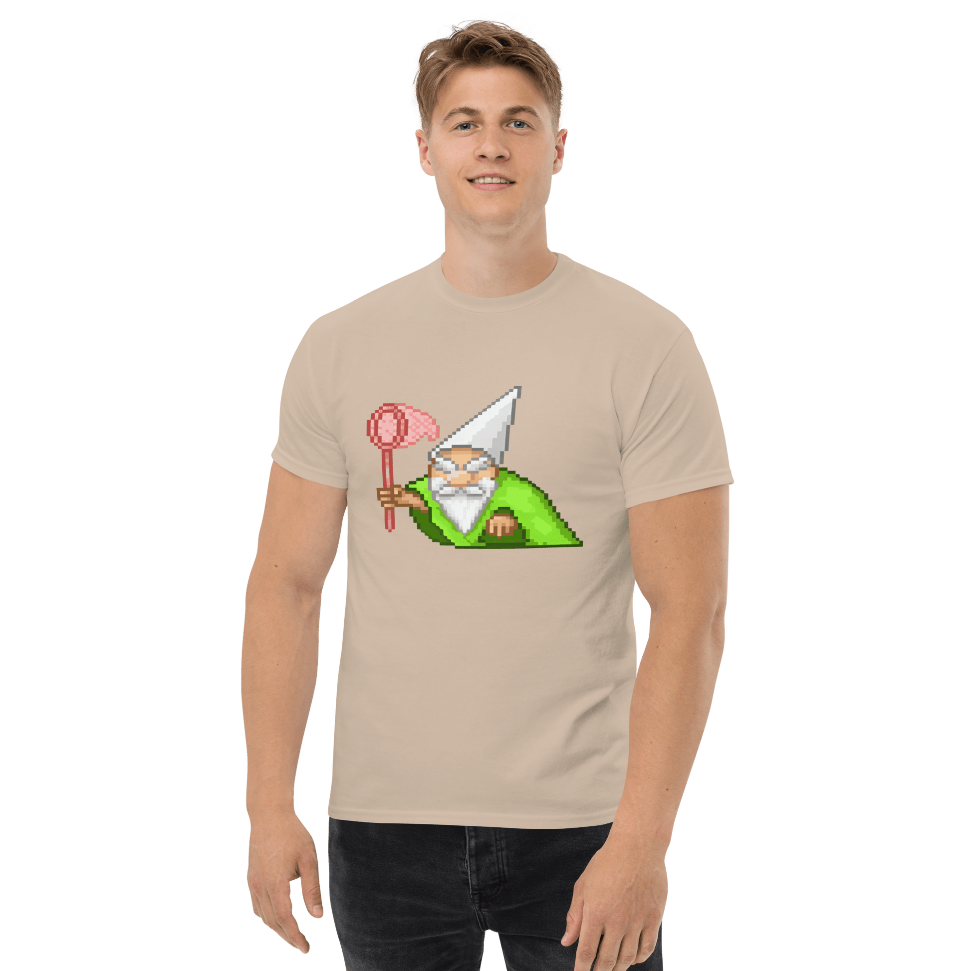 Wizard Gnome Classic T-Shirt Meme - Ash | Shirtposting