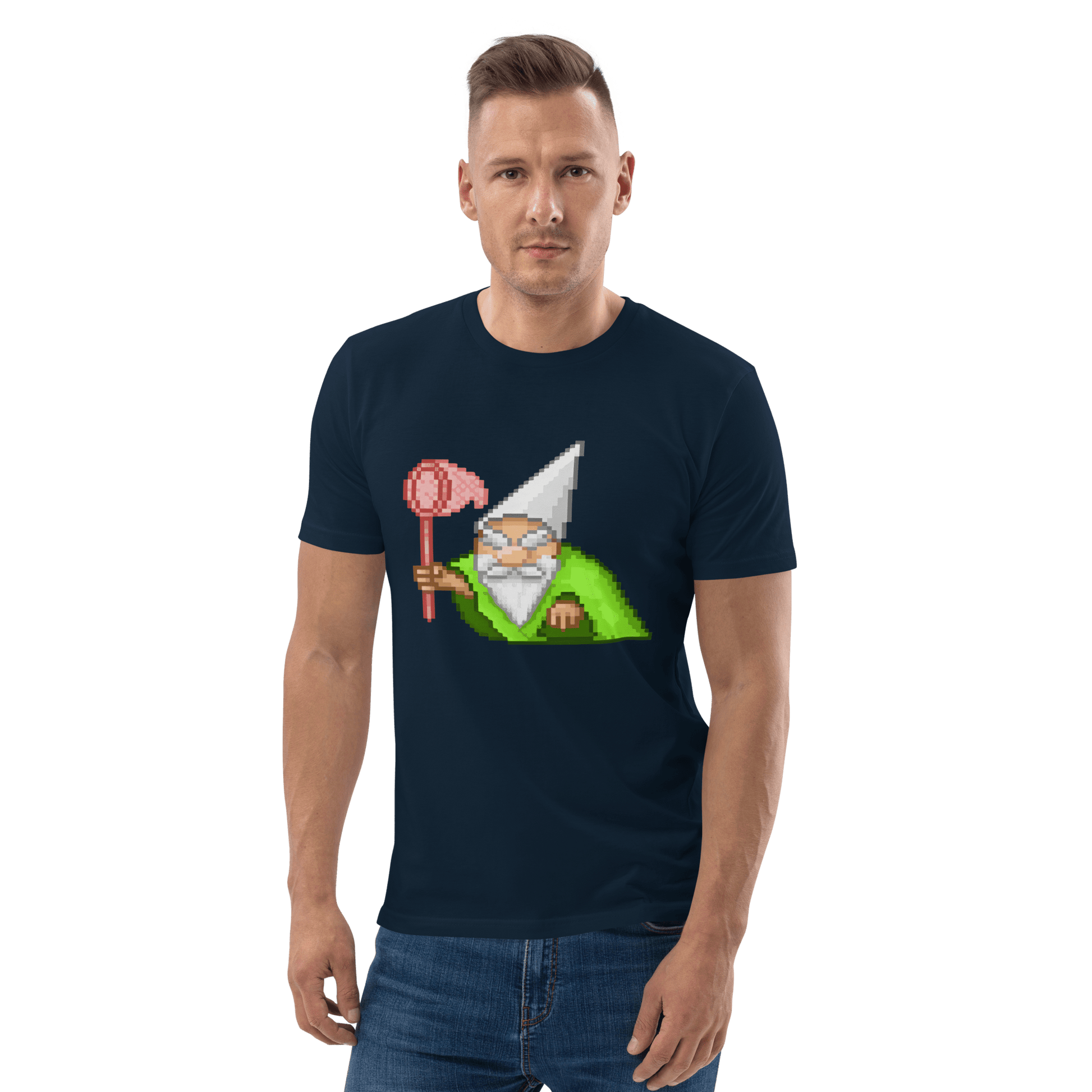 Wizard Gnome Premium Organic T-Shirt Meme - Dark Heather Grey | Shirtposting