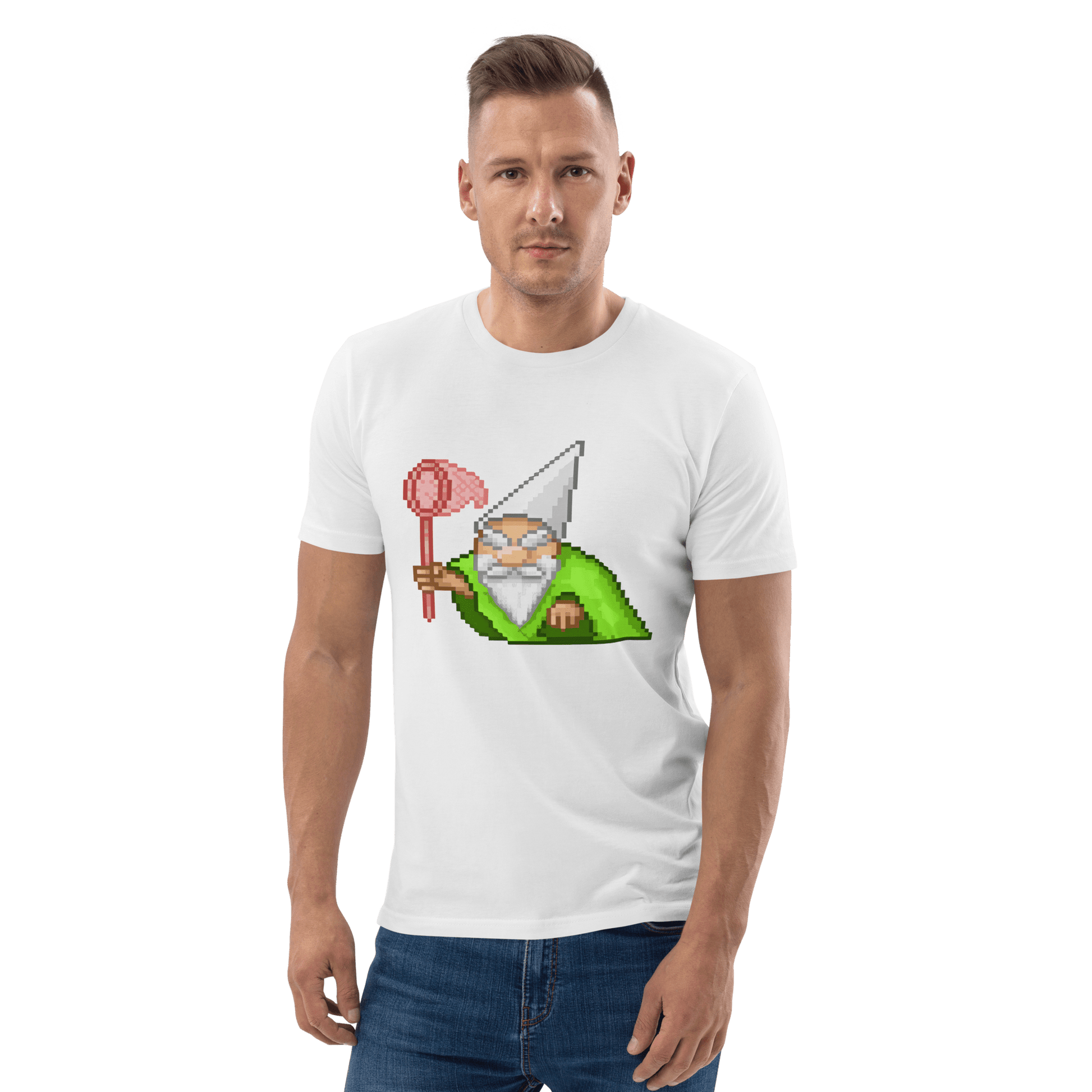 Wizard Gnome Premium Organic T-Shirt Meme - Dark Heather Grey | Shirtposting