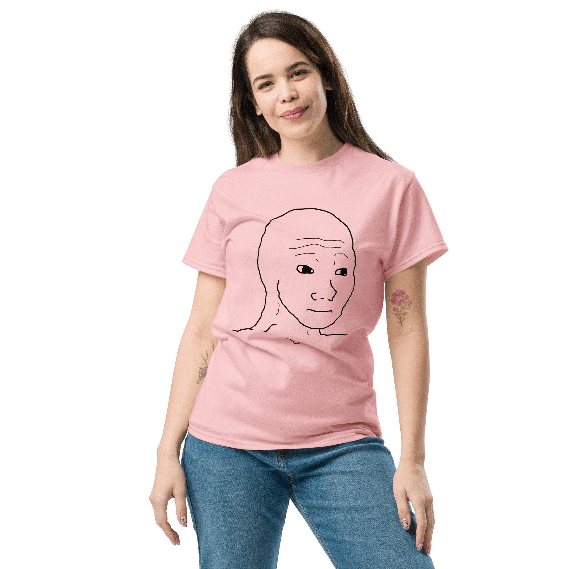 Wojak Classic T-Shirt Meme - Royal | Shirtposting