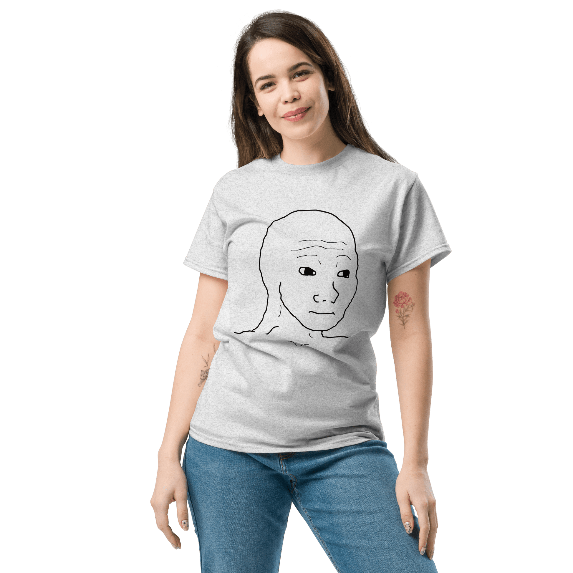 Wojak Classic T-Shirt Meme - Royal | Shirtposting