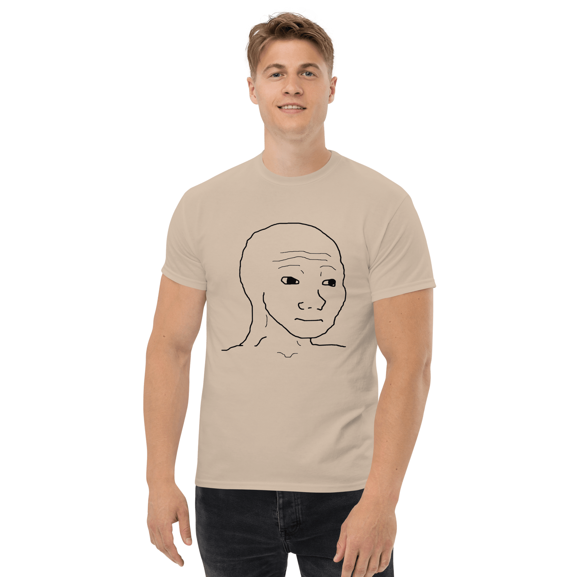 Wojak Classic T-Shirt Meme - Royal | Shirtposting
