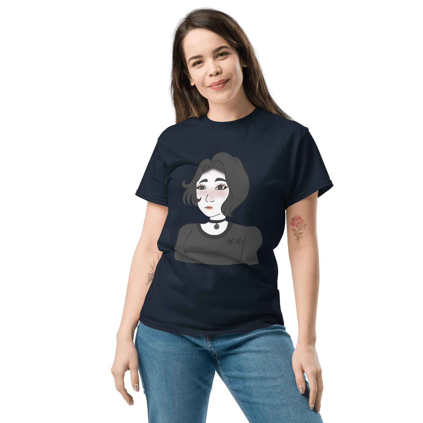 Wojak Girl Classic T-Shirt Meme - Royal | Shirtposting